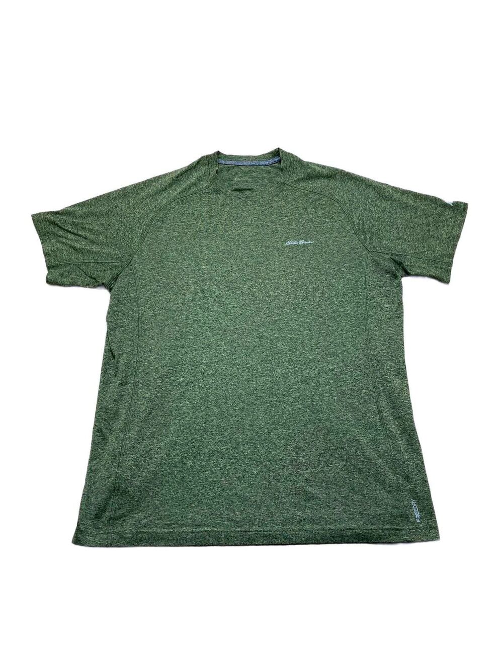Eddie Bauer Men's Green Polyester Performance T-Shirt Size Large